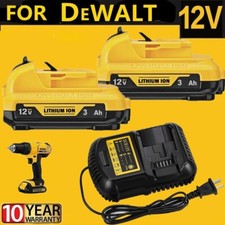 Replacement For Dewalt Battery DCB120 3.0Ah 12V Max Lithium DCB124 or Charger