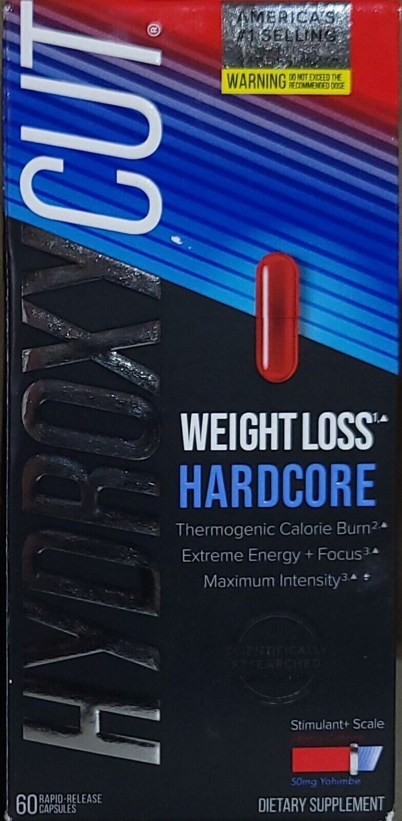 Hydroxycut Hardcore Weight Loss Extreme Diet Fat Burn Capsules 60 ct