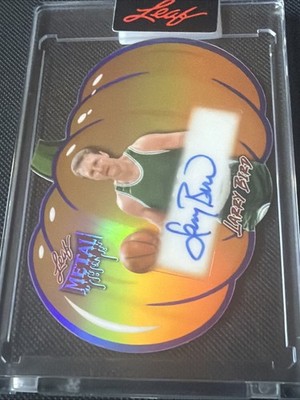 2025 LEAF METAL HALLOWEEN LARRY BIRD Prismatic Purple Pumpkin 1/13 🎃