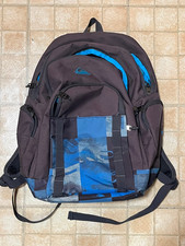 Quiksilver Backpack Blue Black Laptop School Travel Bag
