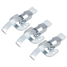3Pcs 3.62-inch Galvanized Draw Toggle Latch with Spring-steel Hook