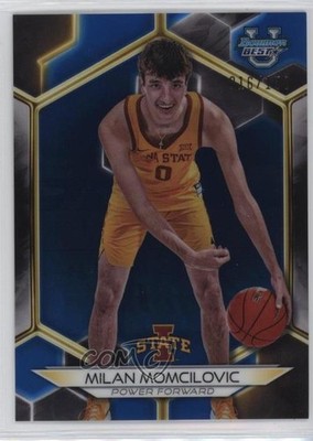 2023-24 Bowman U Best Blue Refractor 16/150 Milan Momcilovic #32 3hd