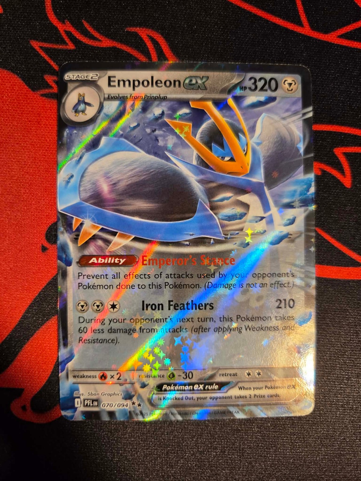 Empoleon ex 070/094 Me02: Phantasmal Flames Holo NM/M