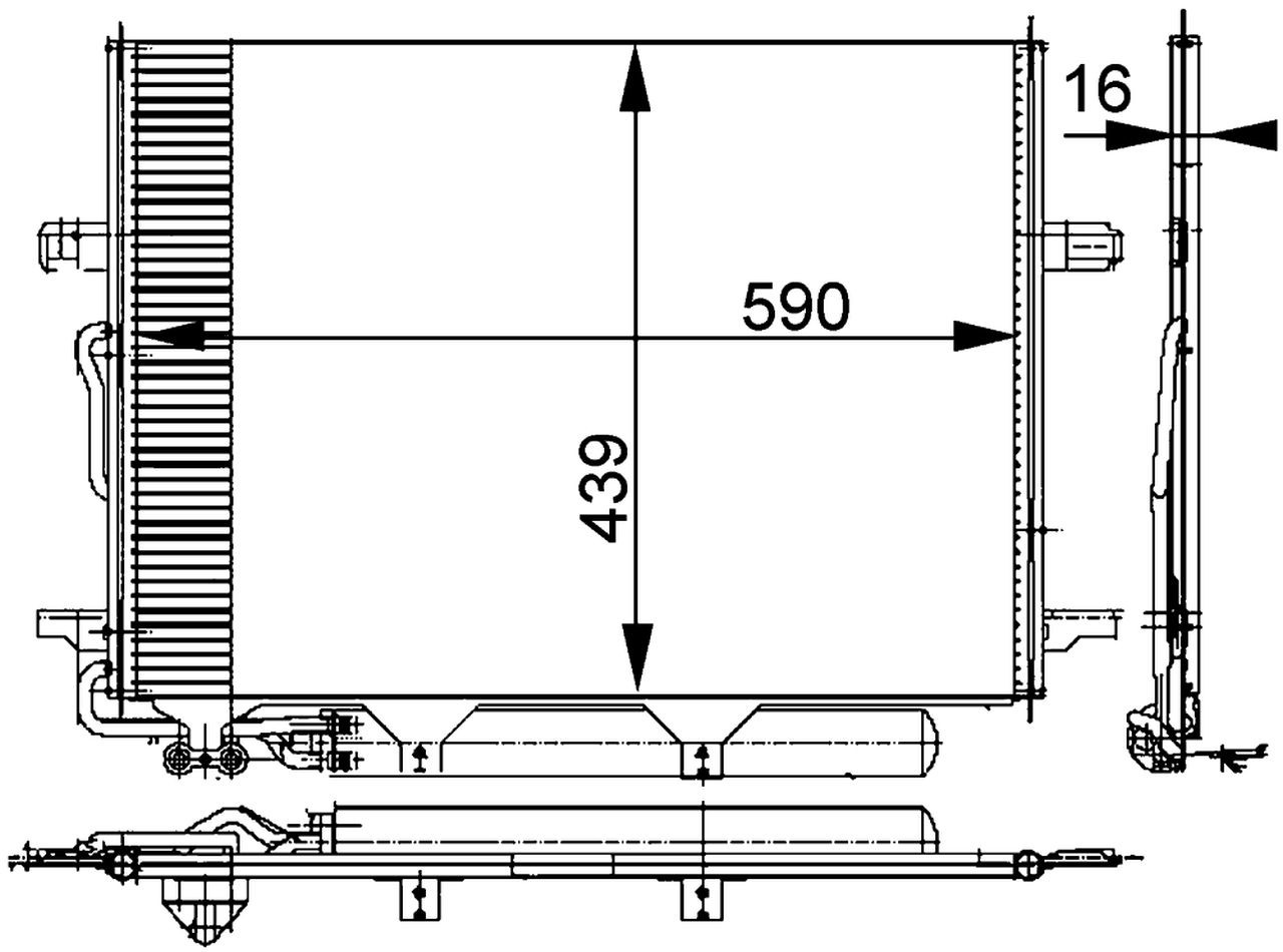Mahle Premium Line Aircon condenser OEM Quality AC318000P US
