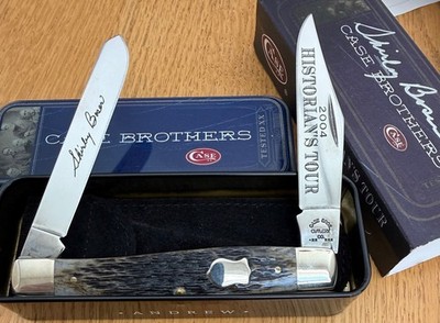 ⭐︎Michael Raucheisen 66CDセット CASE HISTORIAN'S TOUR MIDNIGHT BLACK MOOSE KNIFE NEVER USED IN BOX