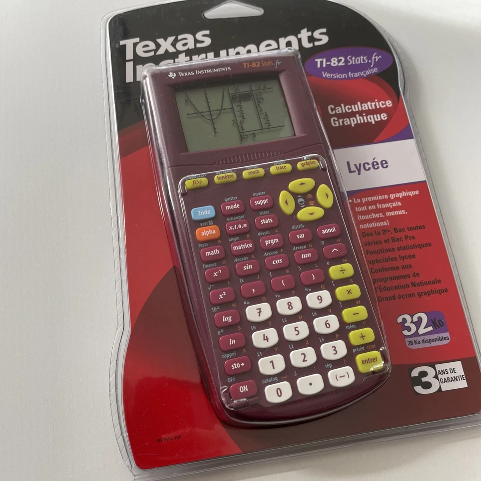 Calculatrice TI-82 Stats.fr - Texas Instruments - NEUVE Scellée NEUF - Photo 3/4