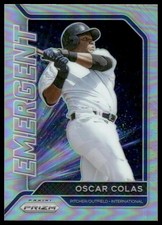 Oscar Colas 2021 Panini Prizm #EM4 Emergent Silver Prizm