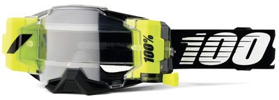Fits 100% Armega Forecast Black Goggles - Clear Lens For Optimal Visibility