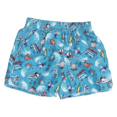 Speedo, Badeshorts, Größe: 92, Blau/Mehrfarbig, Recyceltes Polyester, Print #tNV