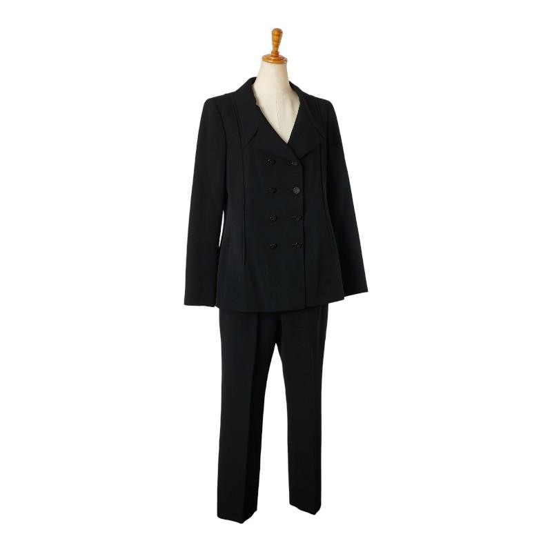 Chanel Coco Mark Button Jacket Double Slacks Set … - image 1