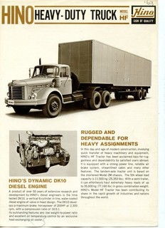 Hino HF Truck Brochure 1969