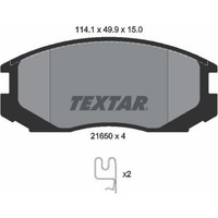 Textar 2165001 Bremsbelagsatz FüR Mitsubishi Daihatsu Proton Lancer Colt Wira