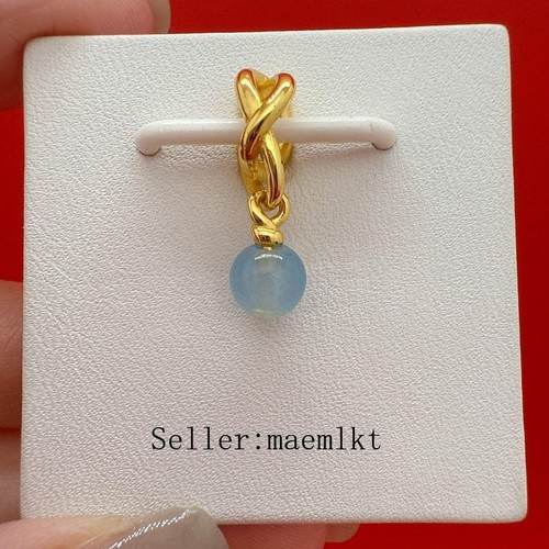 New 925 Sterling Silver April Clear Eternity Circle Charm Birthstone charm