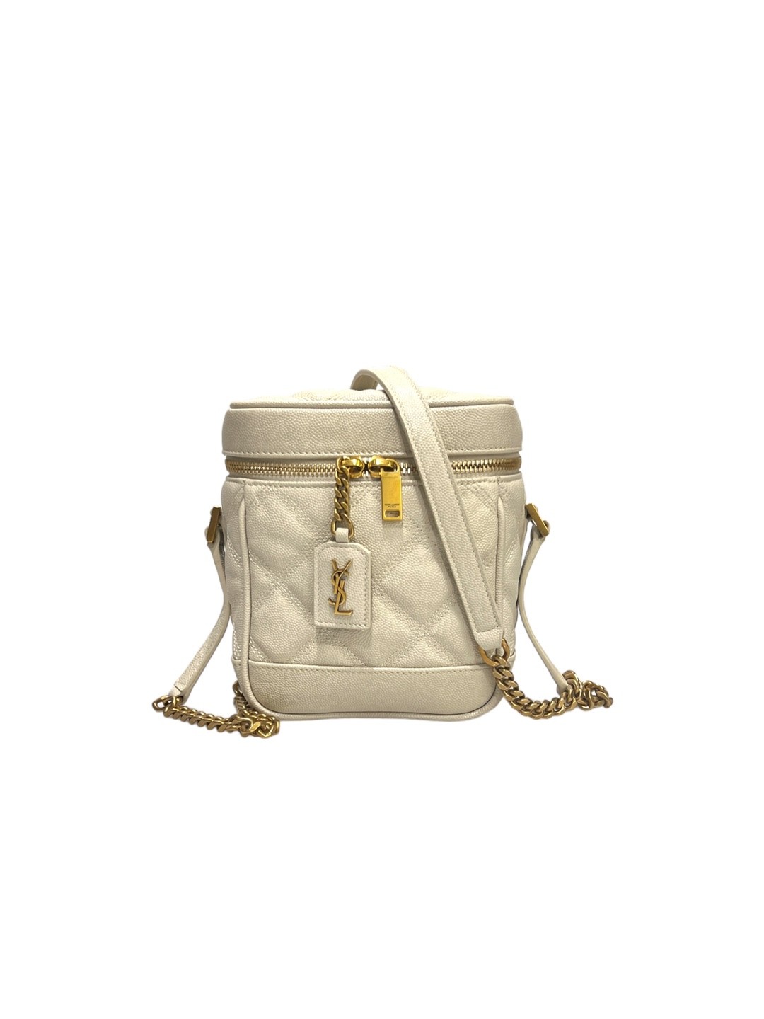 Borsa a tracolla Saint Laurent trapuntata con catena vanity 649779 77735625