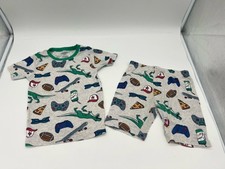 Carters 2 Piece Boys Dinosaurs Pizza Games Pajama Set Sz 6