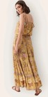 Spell & The Gypsy Wild Bloom Bohemian Maxi Dress Large Yellow Boho Cottagecore