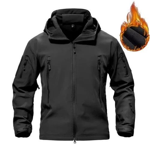 Tactical Jacket Mens Military Waterproof Coat Soft Shell Work Windbreaker Jacket video thumbnail