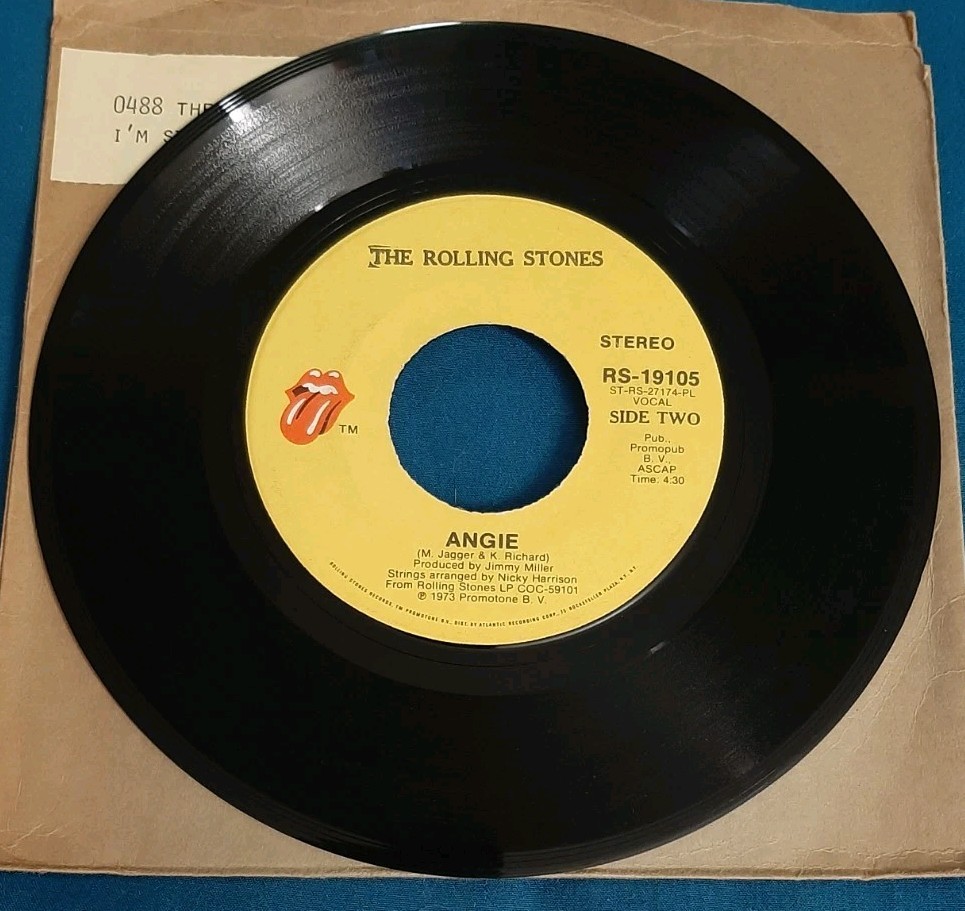 The Rolling Stones 45 Angie / Silver Train Rolling Stones Records