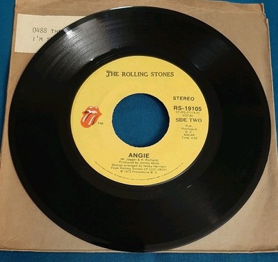 The Rolling Stones 45 Angie / Silver Train Rolling Stones Records