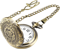 Taschenuhr, Vintage Taschenuhr Mit Kette, Arabisch Ziffern Quarz Taschenuhr FüR