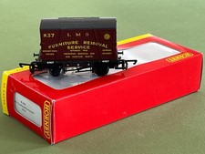 OO gauge Hornby boxed mint R6241 LMS Conflat wagon and container