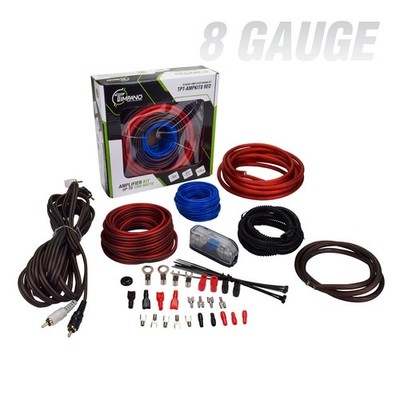 Red 8 Gauge CCA Installation Kit Car Audio Amplifier up 1000w Timpano Amp Cable