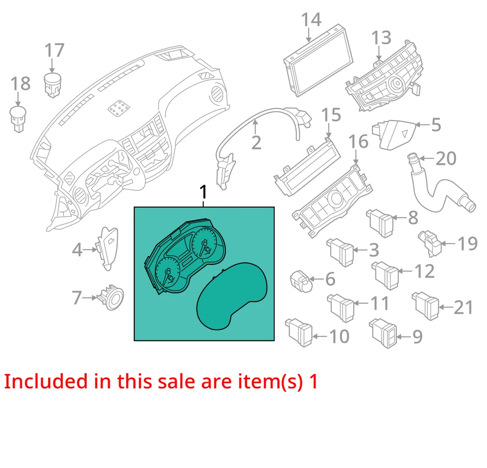 Cuadro de instrumentos velocímetro Nissan Pathfinder 2014-2014 indicadores DC9RD Foto 3 de 4