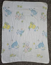 Vintage Panda Receiving Blanket Soft Flannel Swaddle Retro Nursery Kawaii Lovey