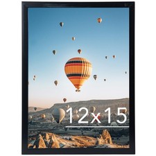 JCJMY 12x15 inch Picture Frame, Horizontal and Vertical inch, Black