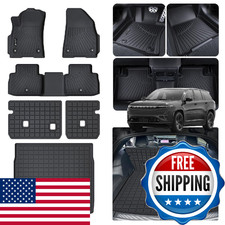 Ljwaito Floor Mats Cargo Mat Backrest Mats For 2025 2026 Jeep Wagoneer S 4Xe Ev