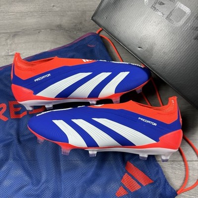 Adidas Predator Elite Laceless FG 'Lucid Blue / White' - Größe UK 7,5 / EU 41 1/3