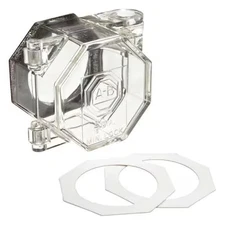 Brady Pbl6 Push Button Lockout, Clear, Acrylic, 2 Max. No. Of Padlocks, 63/200