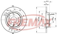 Bremsscheiben FüR Fiat Croma 194 Opel Signum CC Z03 Vectra C Caravan Z02 05-15