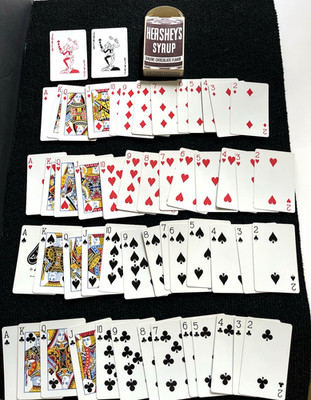 Vintage Hersheys Chocolate Syrup Playing Cards NEW! 54 Cards 2 Jokers