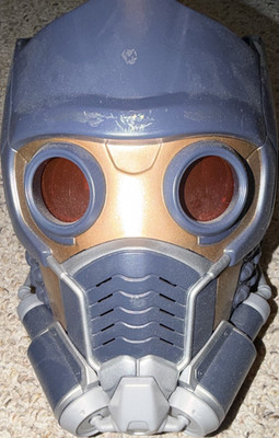 Guardians of the Galaxy Star-Lord Gray Gold Helmet Mask Adjustable Straps