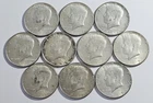 Lot of 10 ~ Kennedy Half Dollars 1965-1969 40% Silver Coins ~ $5 Face (R102)