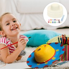 Kleine Strohhüte Zum Basteln Bemalen Sie Ihren Eigenen Hut Kinderhut