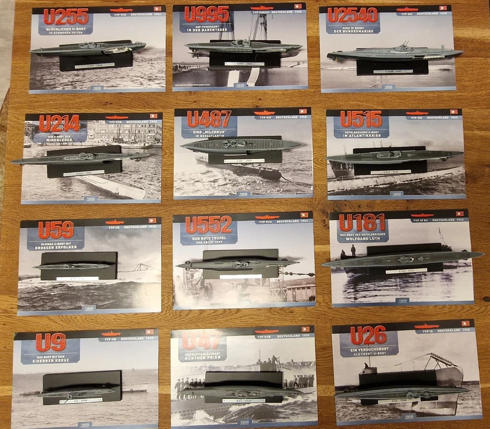 atlas U-Boot 20 X Collection Sammlung 1:350 - Bild 2 von 4
