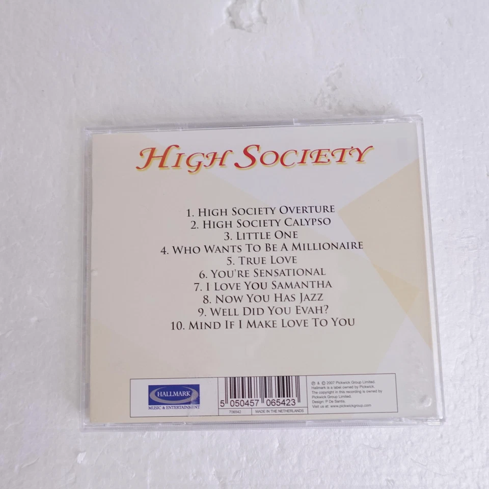 High Society Soundtrack CD Bing Crosby Frank Sinatra Jazz Original Motion Foto 2 de 4