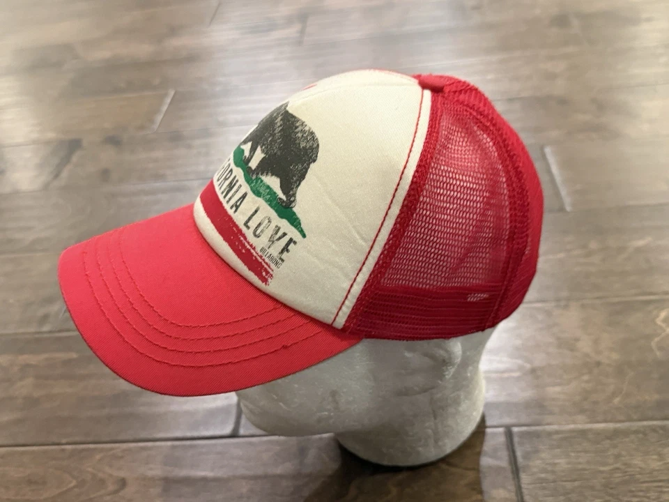 Gorra de béisbol Billabong California Love unisex roja malla Snapback camionero Foto 3 de 4