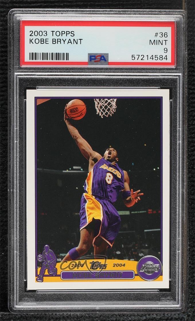 2003-04 Topps Kobe Bryant #36 PSA 9 MINT HOF x3y