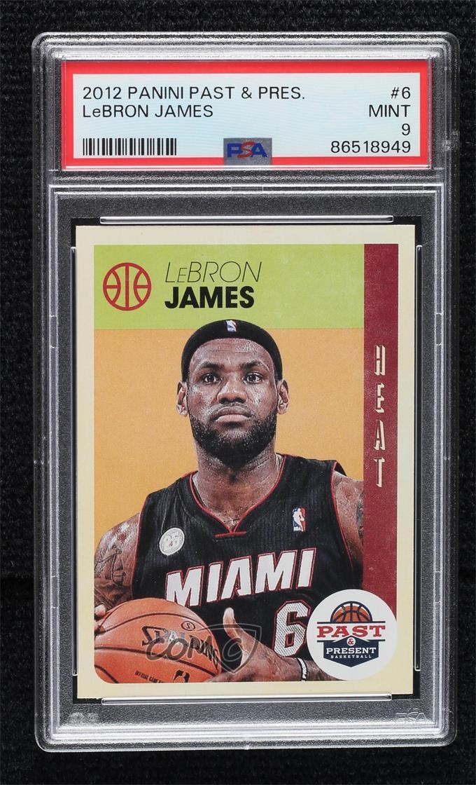 2012-13 Panini Past & Present LeBron James #6 PSA 9 MINT 0i1b