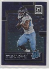 2022 Panini Donruss Optic FOTL Purple Stars Prizm 12/15 Hassan Haskins #242 0d0o