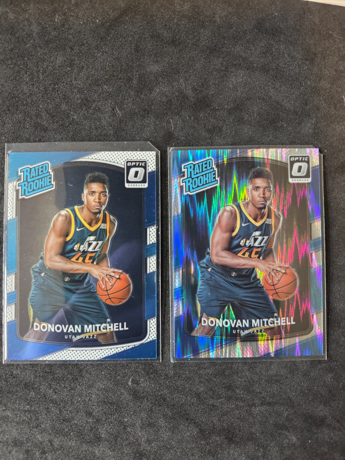 2017-18 Panini Donruss Optic Shock Rated Rookie RC + base - Donovan Mitchell 188