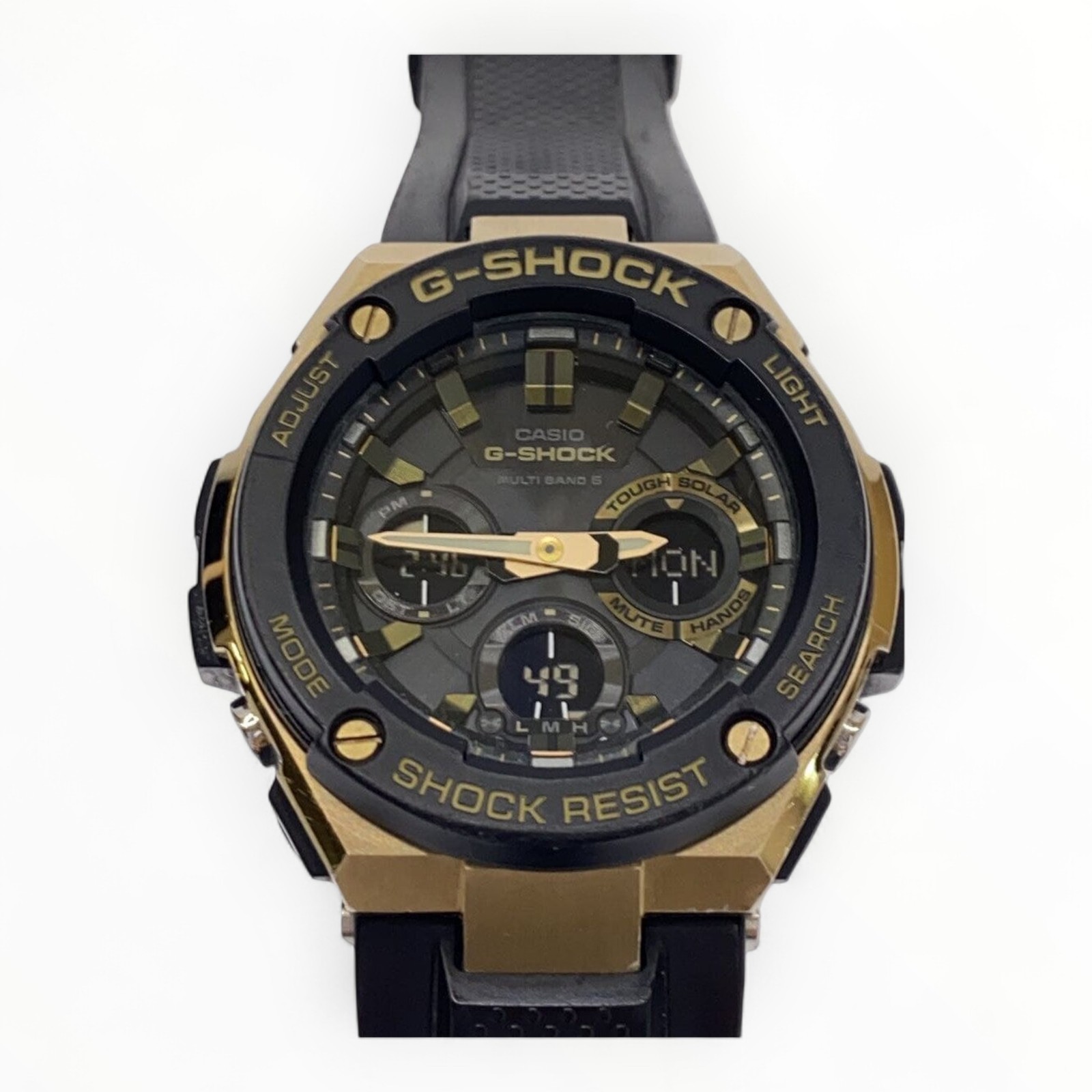 CASIO Solar Ana-Digi Gold Black Mens Watch 1.85