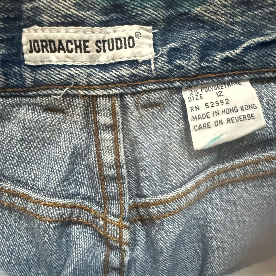 Jordache Studio Vintage 80’s Womens High Rise acid wash Jeans made in Hong Kong - Image 4 of 4
