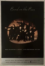Paul McCartney & Wings 1999 Promo Poster Band On The Run 25th Anniversary T