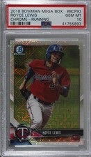 2018 Bowman Chrome Prospects Mega Box Mojo Refractor Royce Lewis PSA 10 8d2