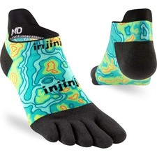 Injinji Artist Designed No Show Five Finger Toe Socks Hydro