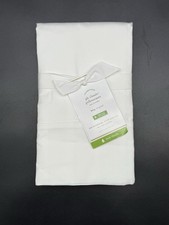 POTTERY BARN CLASSIC SET OF 2 KING PILLOWCASES WHITE NEW WITH TAG
